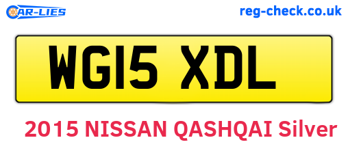 WG15XDL are the vehicle registration plates.