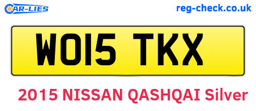 WO15TKX are the vehicle registration plates.