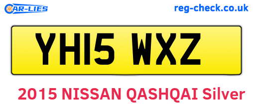 YH15WXZ are the vehicle registration plates.