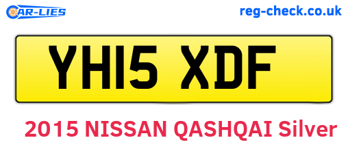YH15XDF are the vehicle registration plates.