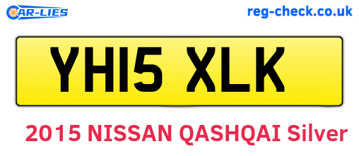 YH15XLK are the vehicle registration plates.