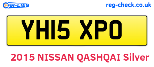 YH15XPO are the vehicle registration plates.