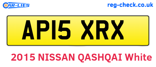 AP15XRX are the vehicle registration plates.