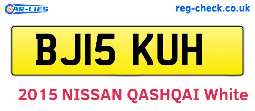 BJ15KUH are the vehicle registration plates.