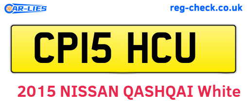 CP15HCU are the vehicle registration plates.