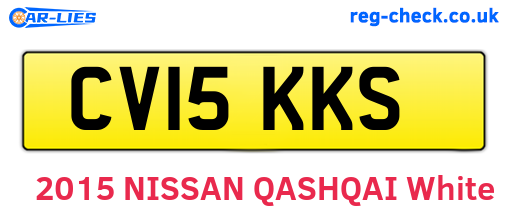 CV15KKS are the vehicle registration plates.