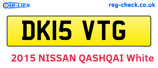 DK15VTG are the vehicle registration plates.