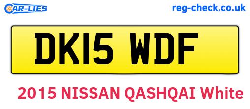 DK15WDF are the vehicle registration plates.