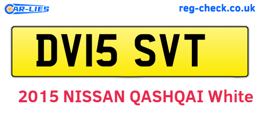 DV15SVT are the vehicle registration plates.