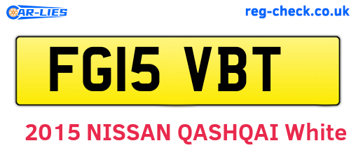FG15VBT are the vehicle registration plates.