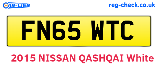 FN65WTC are the vehicle registration plates.
