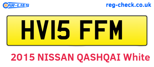 HV15FFM are the vehicle registration plates.