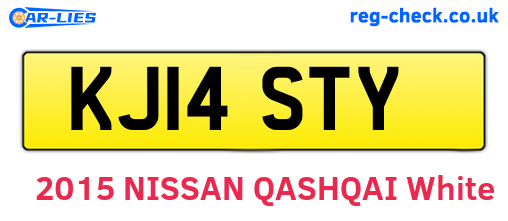 KJ14STY are the vehicle registration plates.