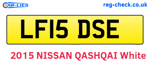 LF15DSE are the vehicle registration plates.