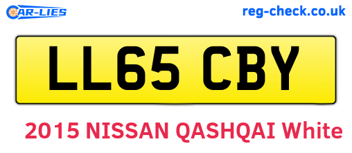 LL65CBY are the vehicle registration plates.