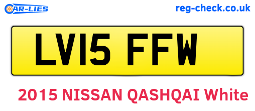 LV15FFW are the vehicle registration plates.
