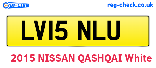 LV15NLU are the vehicle registration plates.