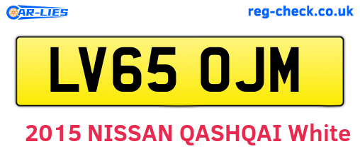 LV65OJM are the vehicle registration plates.