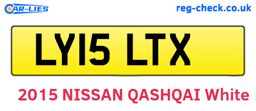 LY15LTX are the vehicle registration plates.