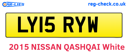 LY15RYW are the vehicle registration plates.