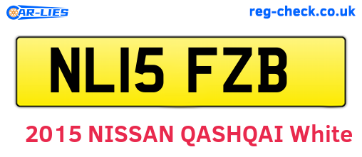 NL15FZB are the vehicle registration plates.