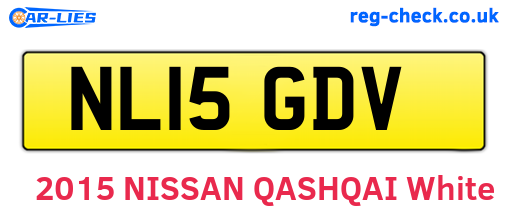 NL15GDV are the vehicle registration plates.