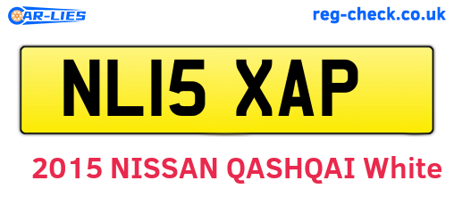 NL15XAP are the vehicle registration plates.