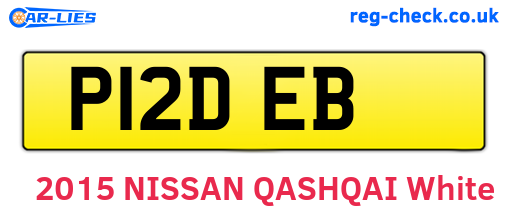 P12DEB are the vehicle registration plates.