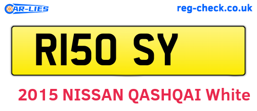 R15OSY are the vehicle registration plates.