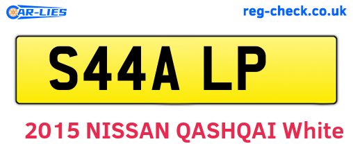 S44ALP are the vehicle registration plates.