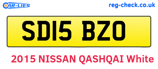 SD15BZO are the vehicle registration plates.