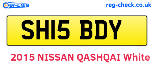 SH15BDY are the vehicle registration plates.