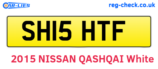 SH15HTF are the vehicle registration plates.