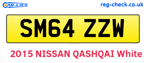SM64ZZW are the vehicle registration plates.