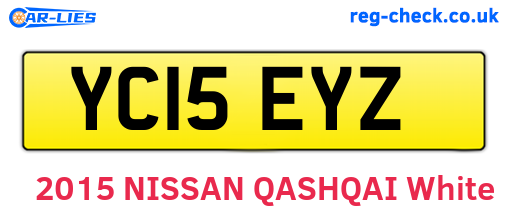 YC15EYZ are the vehicle registration plates.