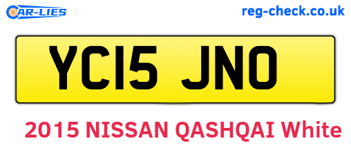 YC15JNO are the vehicle registration plates.