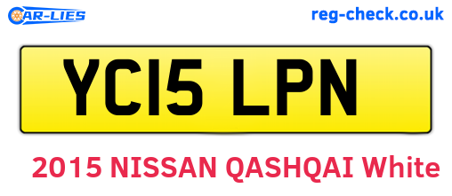 YC15LPN are the vehicle registration plates.
