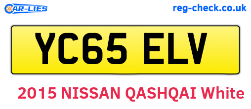 YC65ELV are the vehicle registration plates.