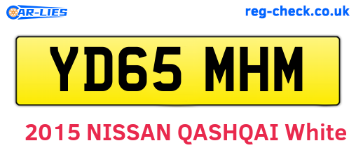 YD65MHM are the vehicle registration plates.