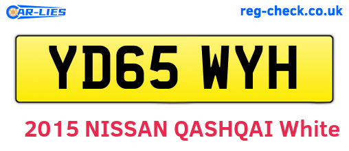 YD65WYH are the vehicle registration plates.