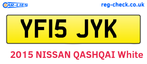 YF15JYK are the vehicle registration plates.