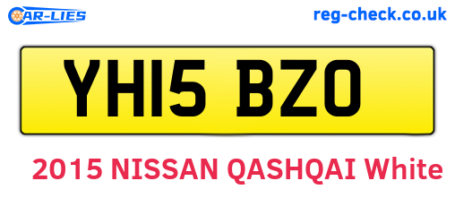 YH15BZO are the vehicle registration plates.
