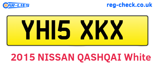 YH15XKX are the vehicle registration plates.