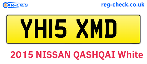 YH15XMD are the vehicle registration plates.