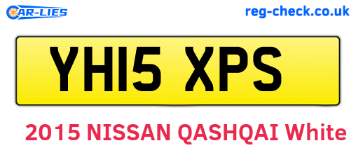 YH15XPS are the vehicle registration plates.