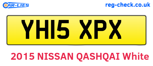 YH15XPX are the vehicle registration plates.
