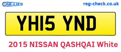 YH15YND are the vehicle registration plates.