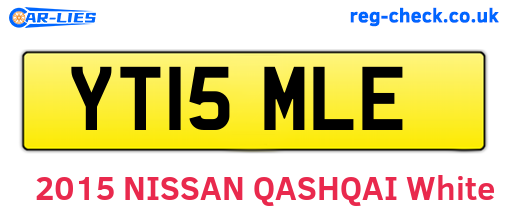 YT15MLE are the vehicle registration plates.