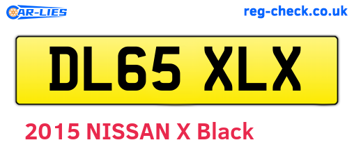 DL65XLX are the vehicle registration plates.