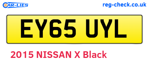 EY65UYL are the vehicle registration plates.